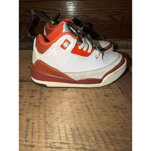 [DV7027-108] Children Air Jordan 3 Retro Preschool Mars Stone Sneakers 11c - Picture 1 of 11